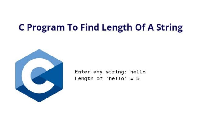 C Program To Find Length Of A String