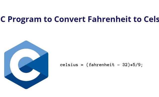 C Program to Convert Fahrenheit to Celsius
