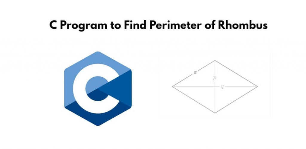 C Program to Find Perimeter of Rhombus