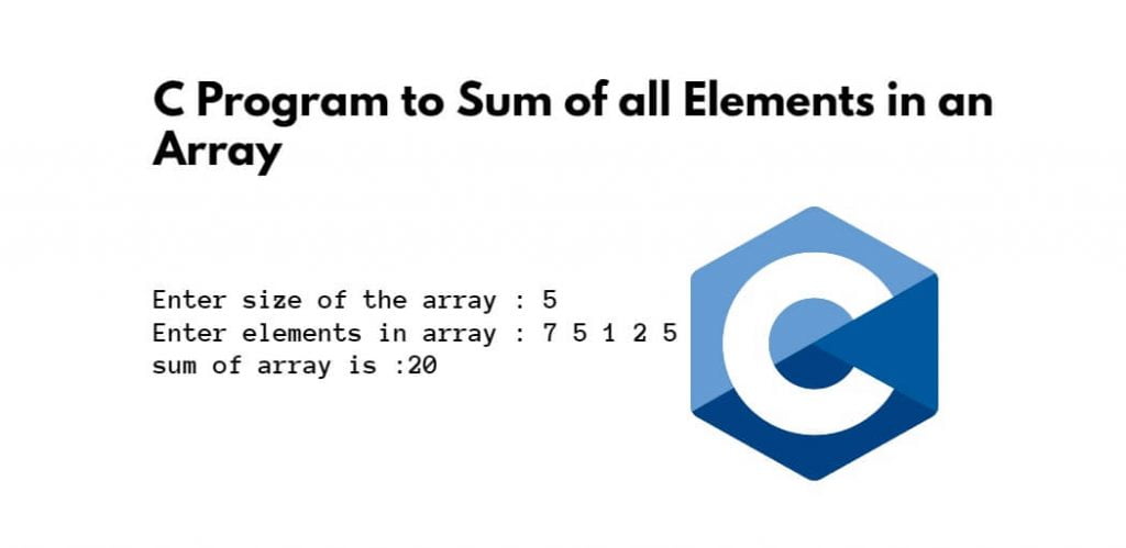 C Program to Sum of all Elements in an Array