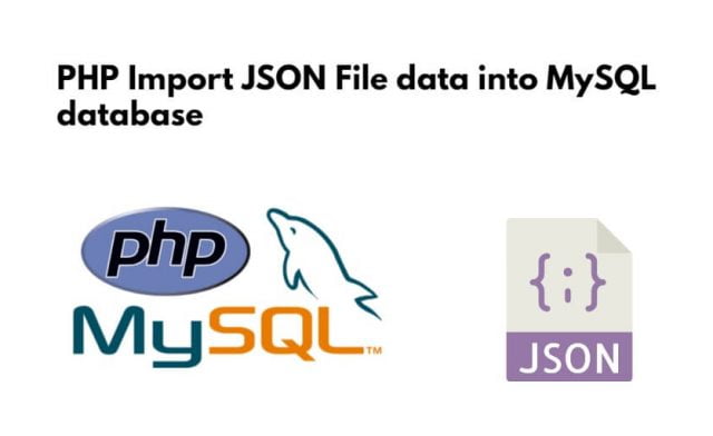 PHP Import JSON File data into MySQL database