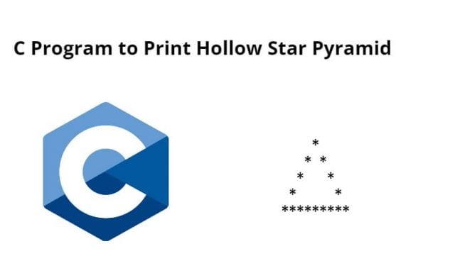 C Program to Print Hollow Star Pyramid