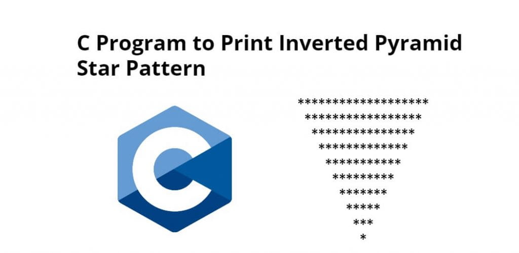 C Program to Print Inverted Pyramid Star Pattern