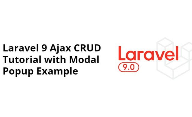 Laravel 9 Ajax CRUD Example Tutorial