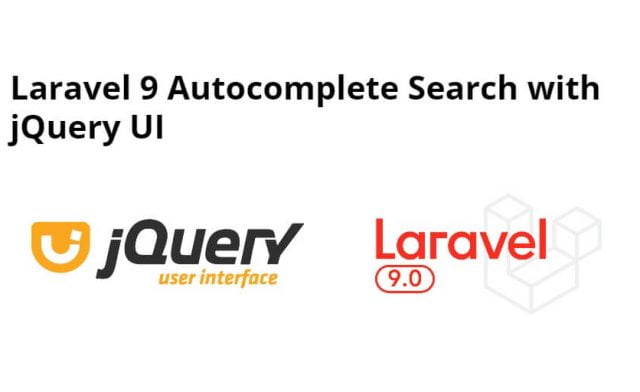 Laravel 9 Autocomplete Search with jQuery UI