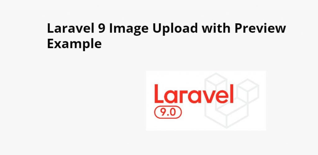 Laravel 9 Image Upload with Preview Example