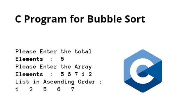C Program for Bubble Sort