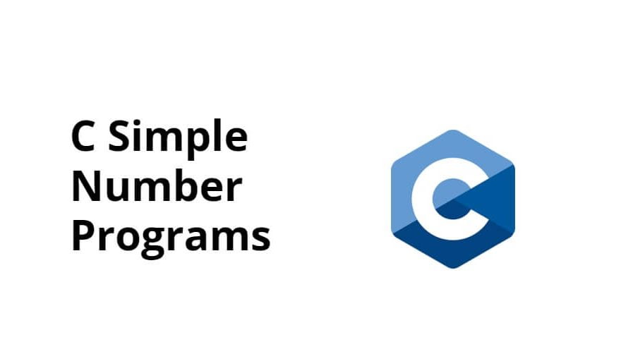 C Simple Number Programs