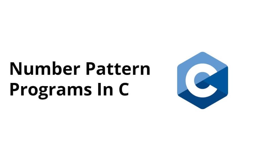 Number Pattern Programs In C