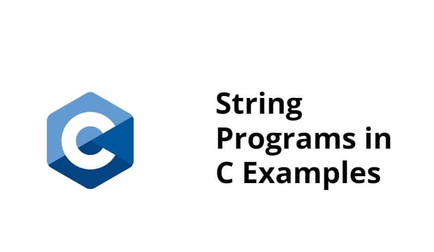 String Programs in C Examples