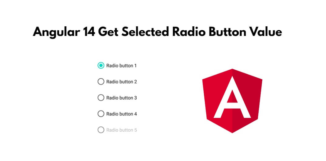 Angular 14 Get Selected Radio Button Value - Tuts Make