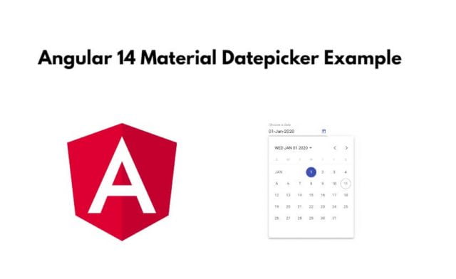 Angular 14 Material Datepicker Example