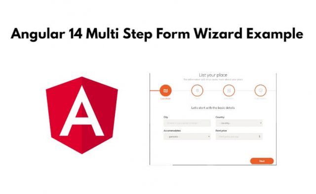 Angular 14 Multi Step Form Wizard Example