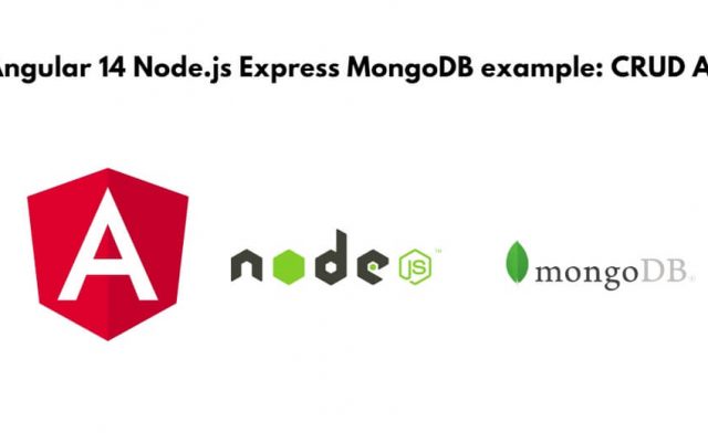 Angular 14 Node.js Express MongoDB example: CRUD App