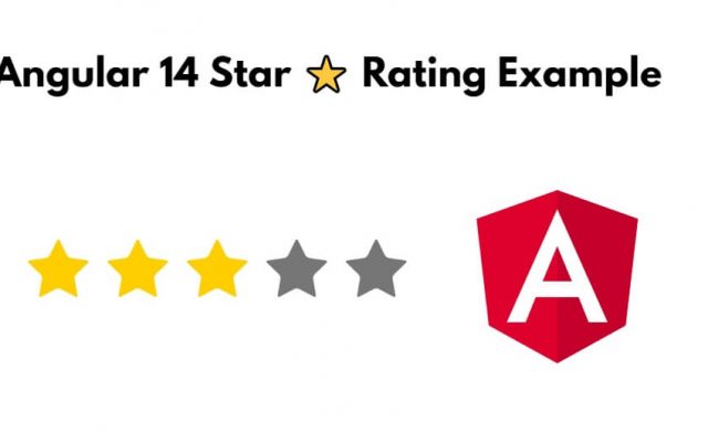 Angular 14 Star ⭐ Rating System Example