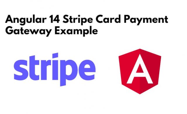 Angular 14 Stripe Card Payment Gateway Example