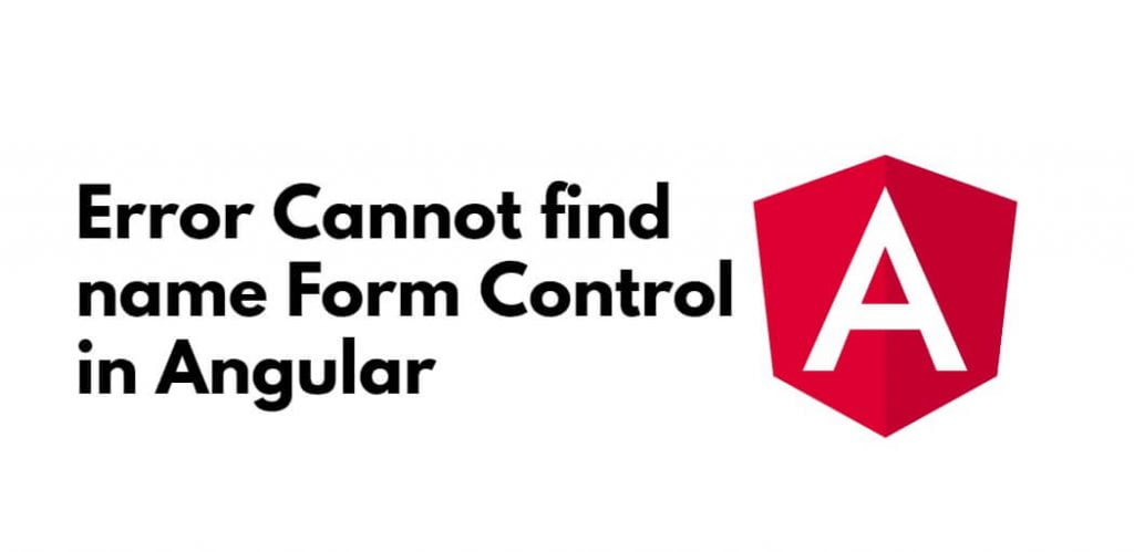 Error Cannot find name Form Control in Angular