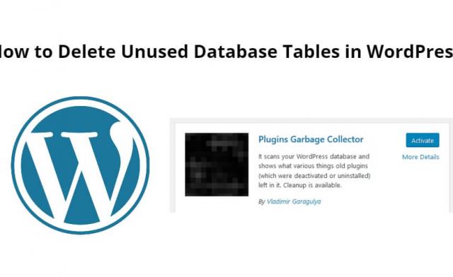 How to Delete Unused Database Tables in WordPress