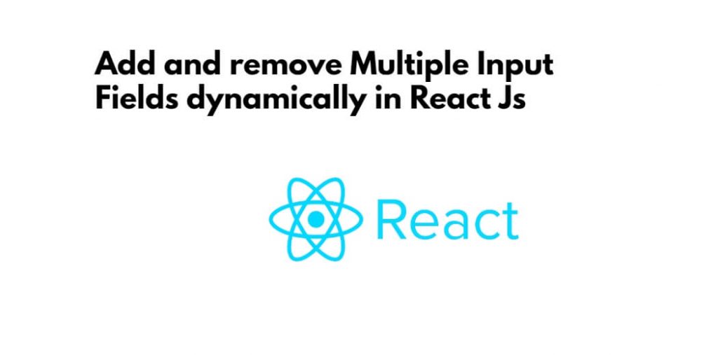 Add and remove Multiple Input Fields dynamically in React Js