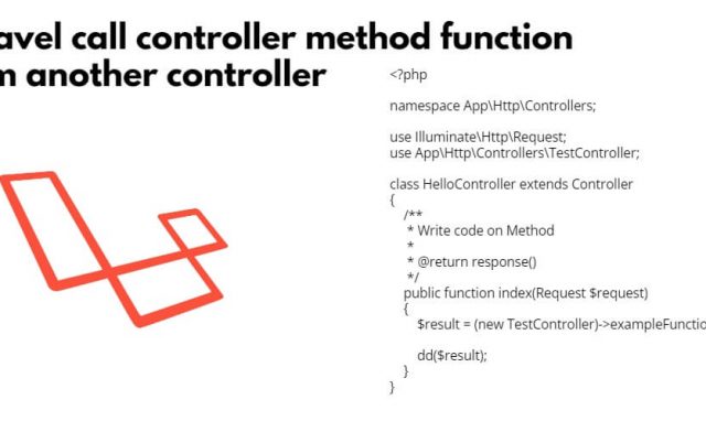 Laravel 10|9|8 call controller method from another controller