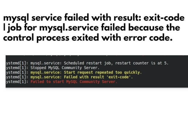 Failed to Start MySQL Community Server – Failed to start mysqld.service: Unit not found.