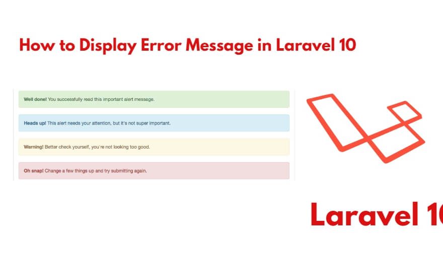 How to Display Custom Error Message in Laravel 11 / 10