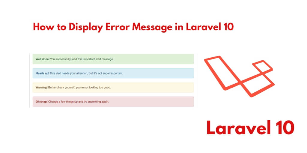 How to Display Custom Error Message in Laravel 11 / 10