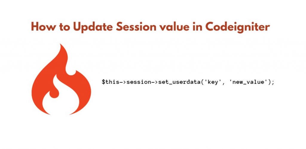 Update Session value in Codeigniter