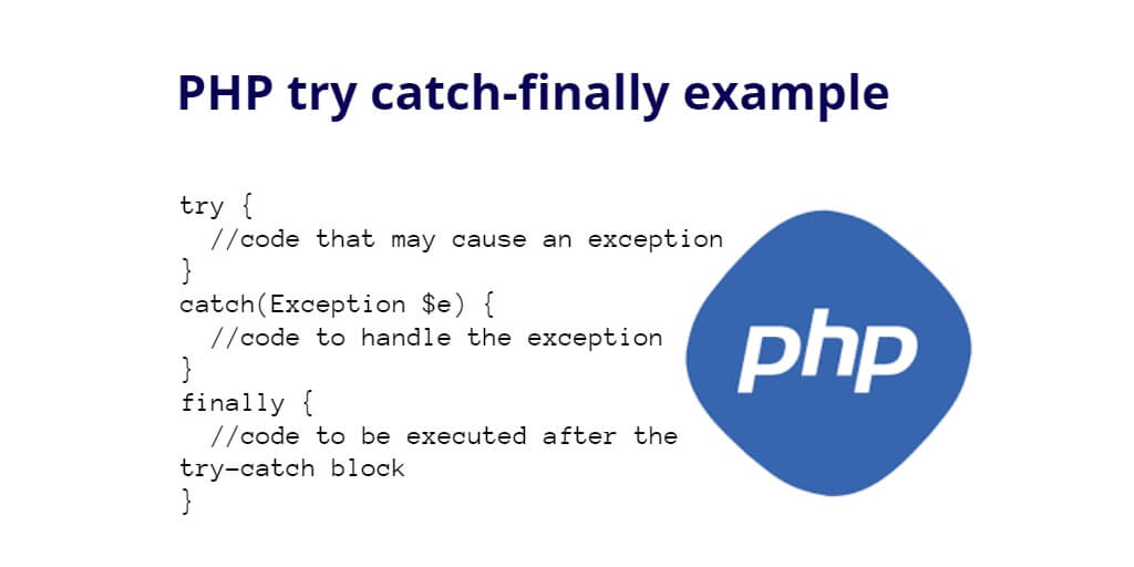 PHP try catch-finally example