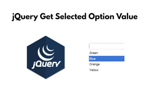 jQuery Get Selected Option Value By Name, Id, Text, Class Example