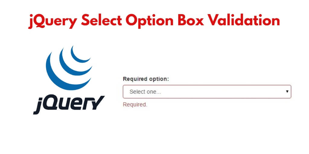 jquery form validation select option