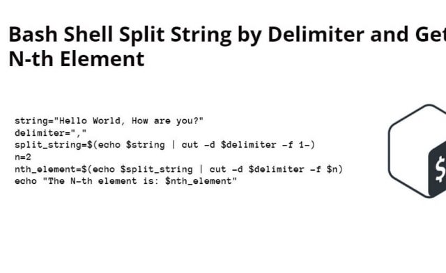 Bash Shell Split String by Delimiter and Get N-th Element