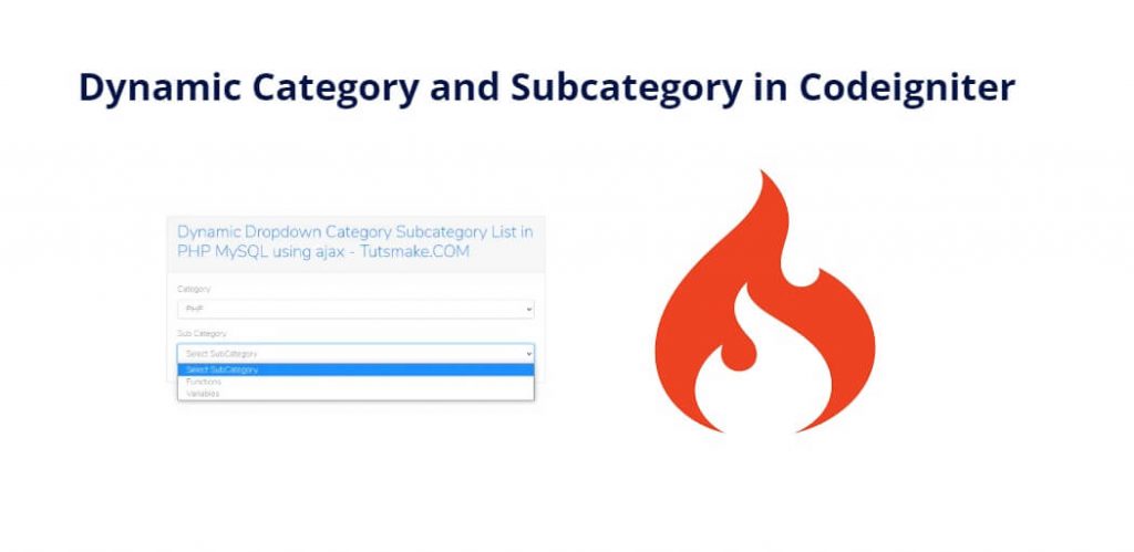 Dynamic Category and Subcategory in Codeigniter