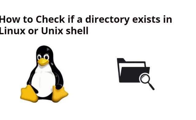 Check if a directory exists in Linux or Unix shell