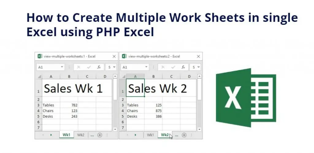How to Create Multiple Sheets in Excel using PHP