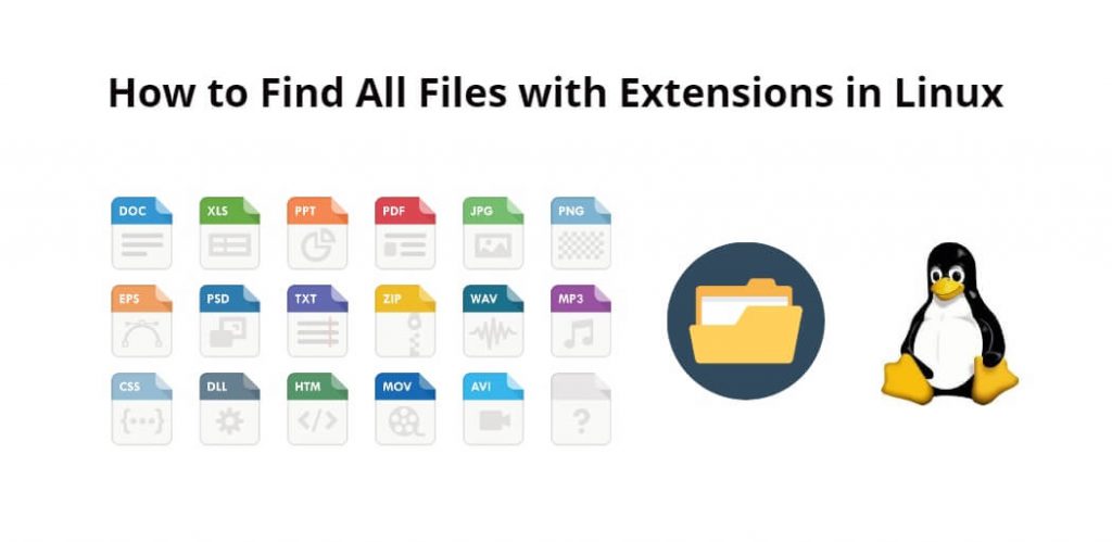 Find All Files with Extensions in Linux