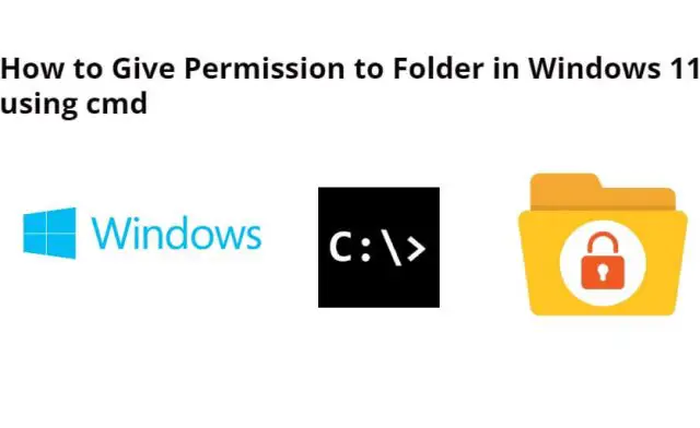 How to icacls Grant Permission to Folder in Windows 11 using cmd