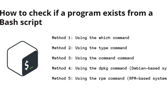 How to check if a program exists from a Bash script