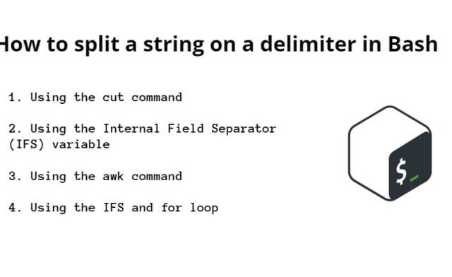 How to split a string on a delimiter in Bash