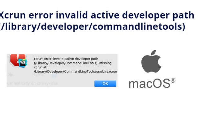 Xcrun error invalid active developer path (/library/developer/commandlinetools)