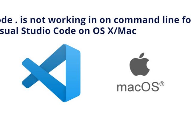 code . is not working in on command line for Visual Studio Code on OS X/Mac