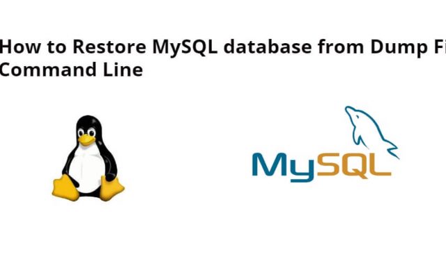 Restore MySQL database from Dump File Command Line Linux Ubuntu
