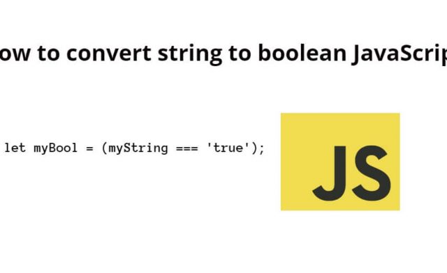 How to convert string to boolean JavaScript