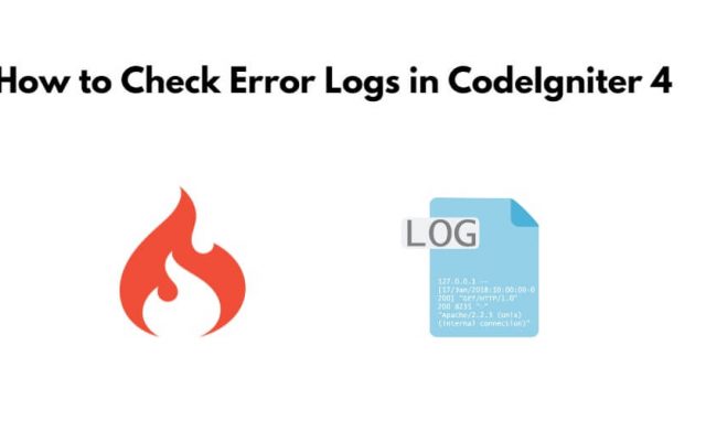 How to Check Error Logs in CodeIgniter 4