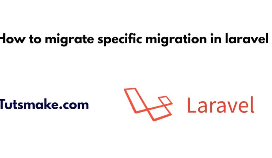Run Specific Migration in Laravel