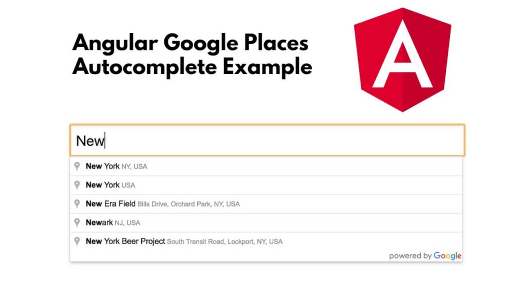 Angular 17/16 Google Places Autocomplete Example Tutorial