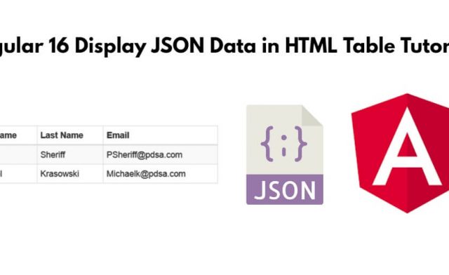 Angular 16 Display JSON Data in HTML Table Tutorial