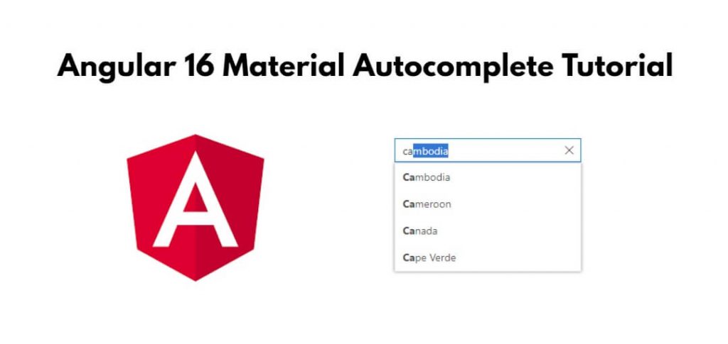 Angular 16 Material Autocomplete with Api