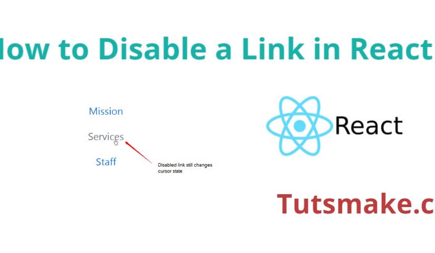 How to Disable a Link in React