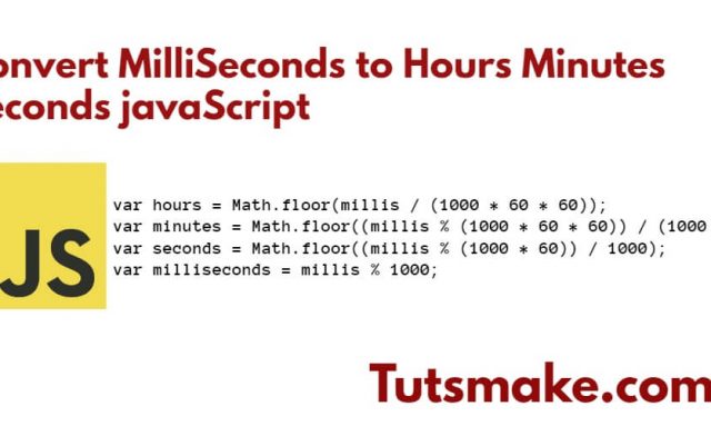 Convert MilliSeconds to Hours Minutes Seconds javaScript